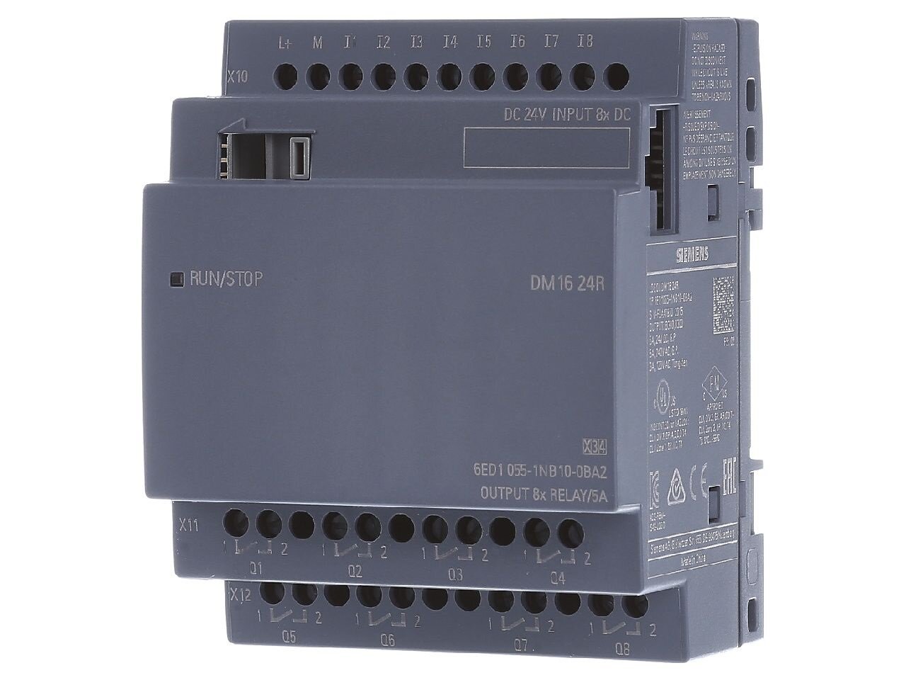 Модуль расширения SIEMENS 6ED1055-1NB10-0BA2 DM16 24R 24В 8DI/8DO