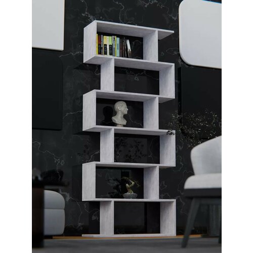 Стеллаж для игрушек и книг MebelArt, 176х73х25 см, 6 полок, нагрузка до 70кг, ЛДСП