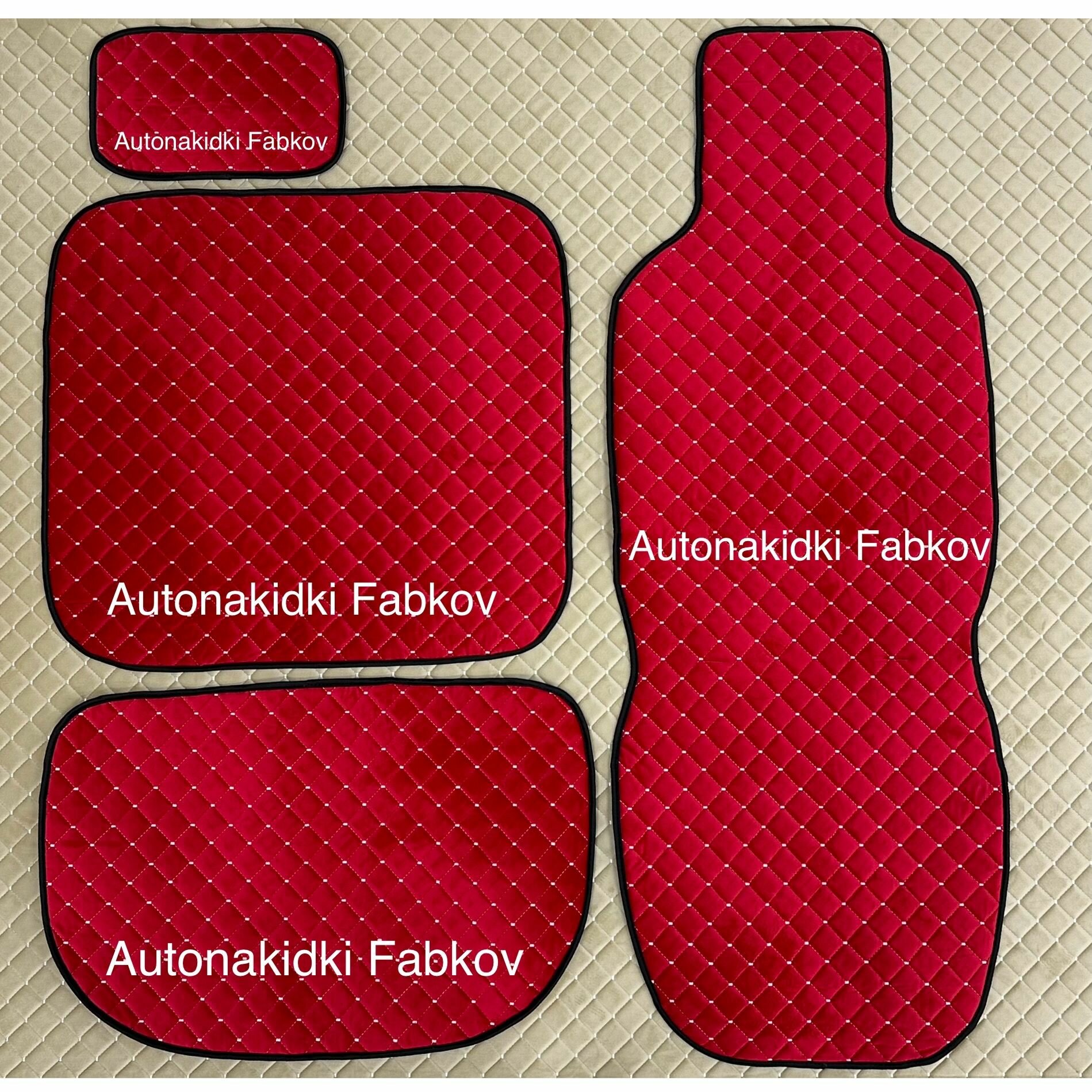 фото Чехлы Накидки на сиденья из стёганного велюра цвет темно-серый на УАЗ Профи UAZ Profi 2021/2022/2023/2024 год с силиконовой противоскользящей основой.