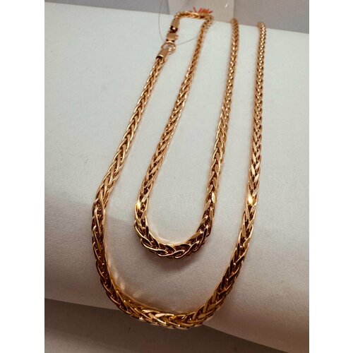 Цепь Костромской цепевязальный завод, красное золото, 585 проба, длина 50 см, средний вес 6.97 г