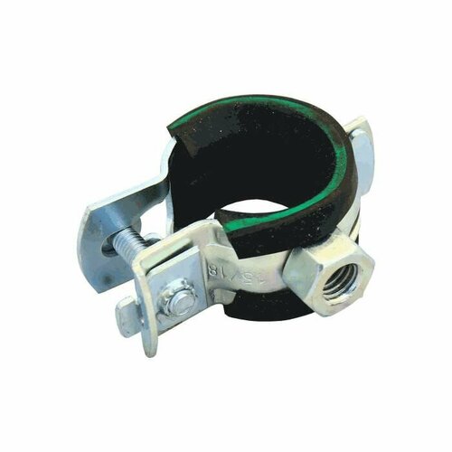 Хомут крепежный сталь оц с резиновой прокладкой Дн 15-18 (3/8