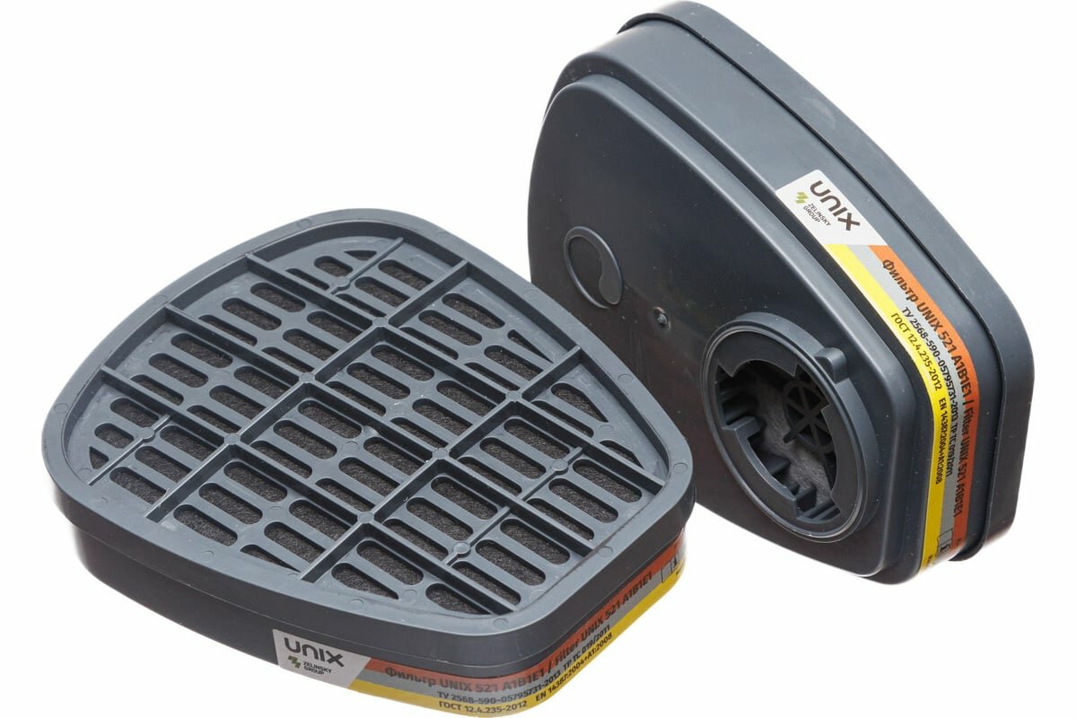 фото UNIX Фильтр противогазовый 521 марки А1В1Е1 2 шт. 102-021-0004