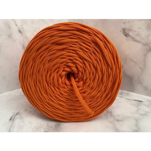 Шнур, шпагат для вязания, полиэфирный 4мм 300м Апельсин