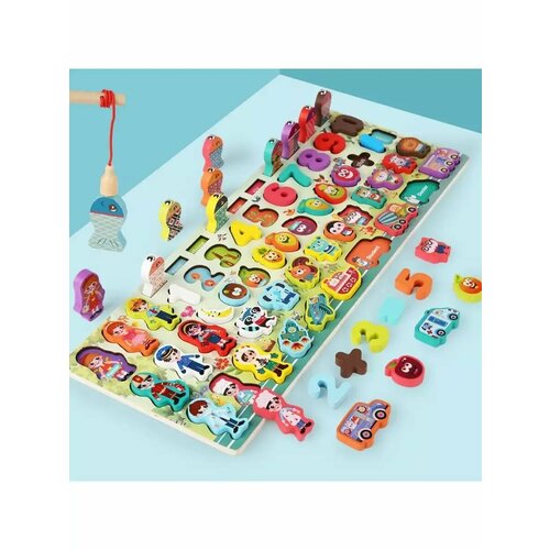 Игрушка сортер монтессори магнитная рыбалка для детей