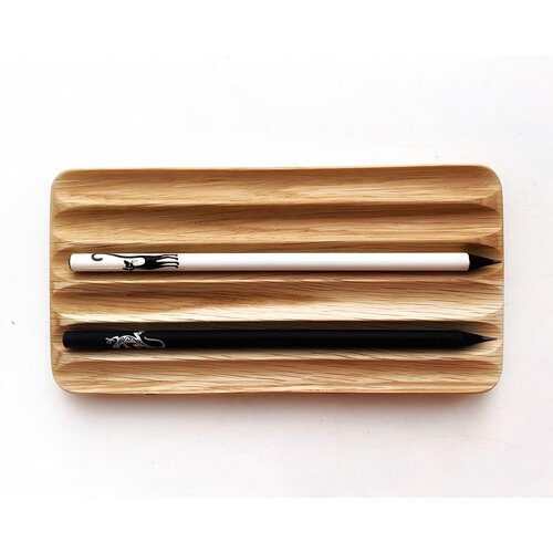 Органайзер подставка ECLI для канцелярских принадлежностей, аксессуаров, размер 19х9,5см, дуб