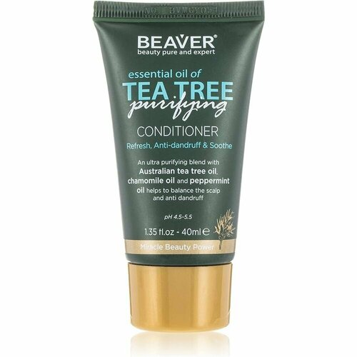 BEAVER Кондиционер для волос Tea Tree Purifying Conditioner 40 мл 1690₽