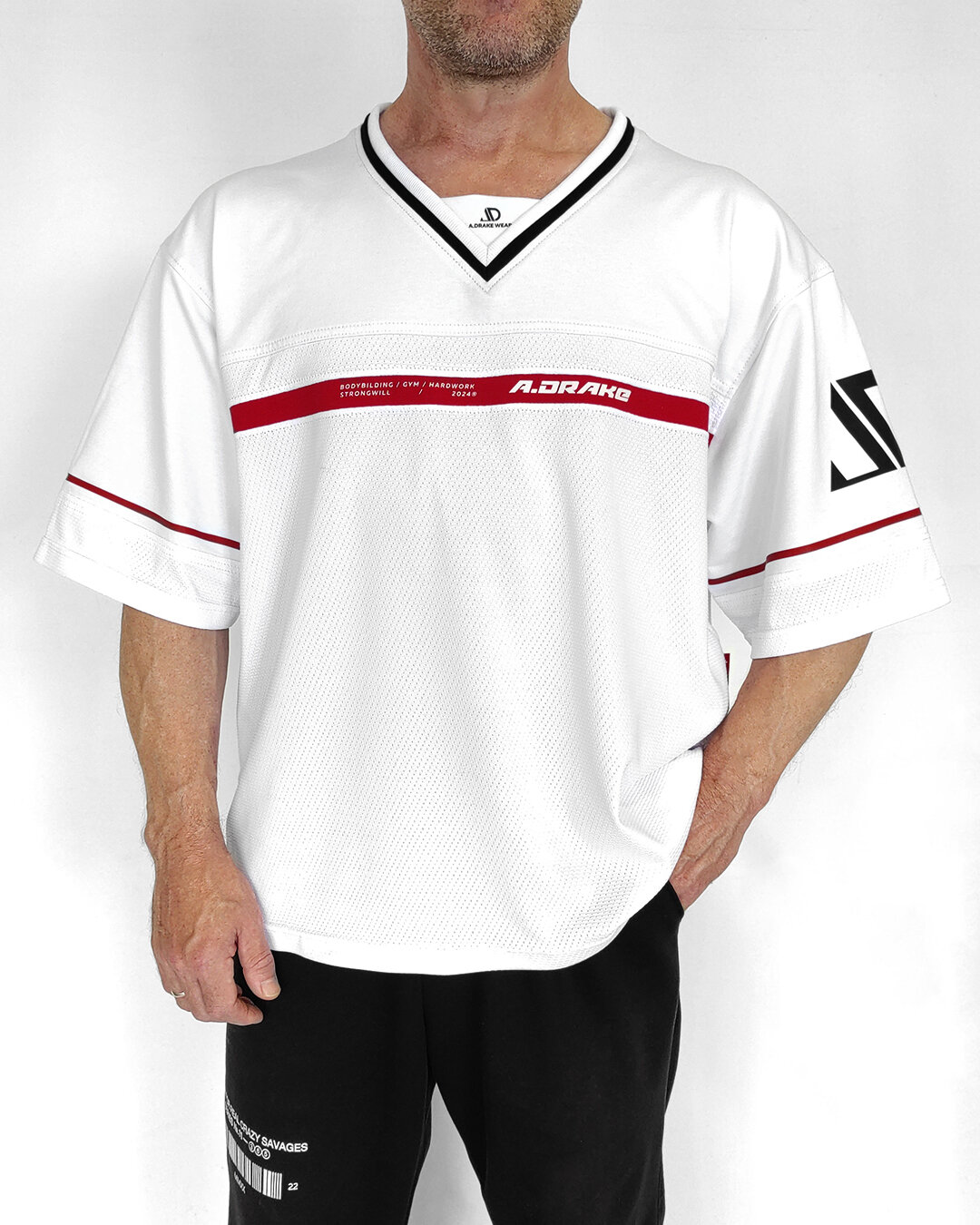 Футболка спортивная A.Drake Hockey24-01w размер 66 белый