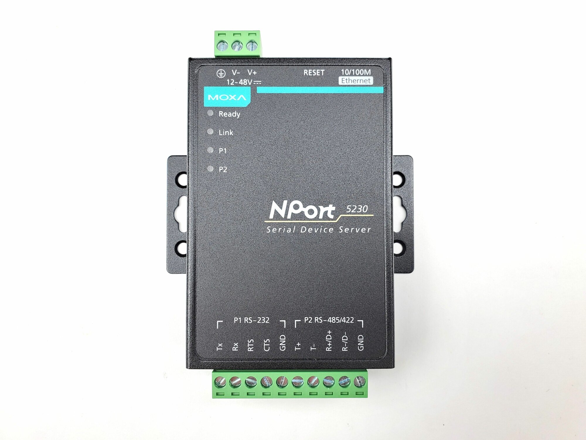 NPort 5230 2-портовый асинхронный сервер RS-232 + RS-422/485 в Ethernet MOXA