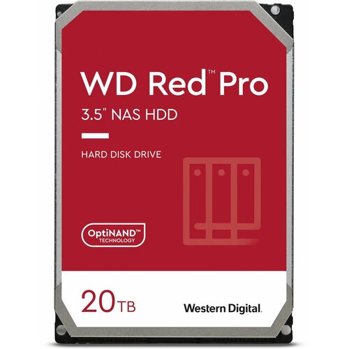 WD Жесткий диск WD SATA-III 20TB WD201KFGX NAS Red Pro (7200rpm) 512Mb 3.5" WD201KFGX