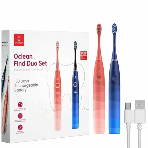 Набор электрических зубных щеток Oclean Find Duo 299900₽