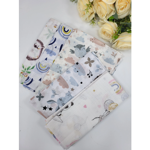 Ситцевые пеленки набор из 5 штук