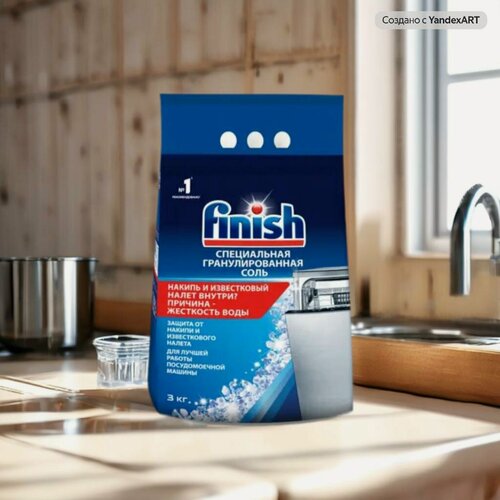 Изображение товара Соль для посудомоечных машин Finish Специальная, 3 кг