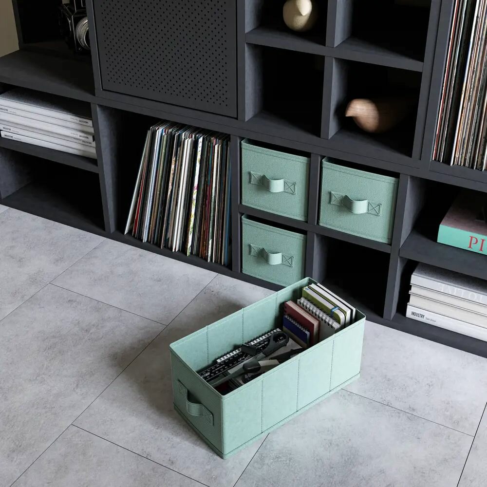 Короб KUB Laguna 15x31x15 см 6.9 л полиэстер цвет сизый