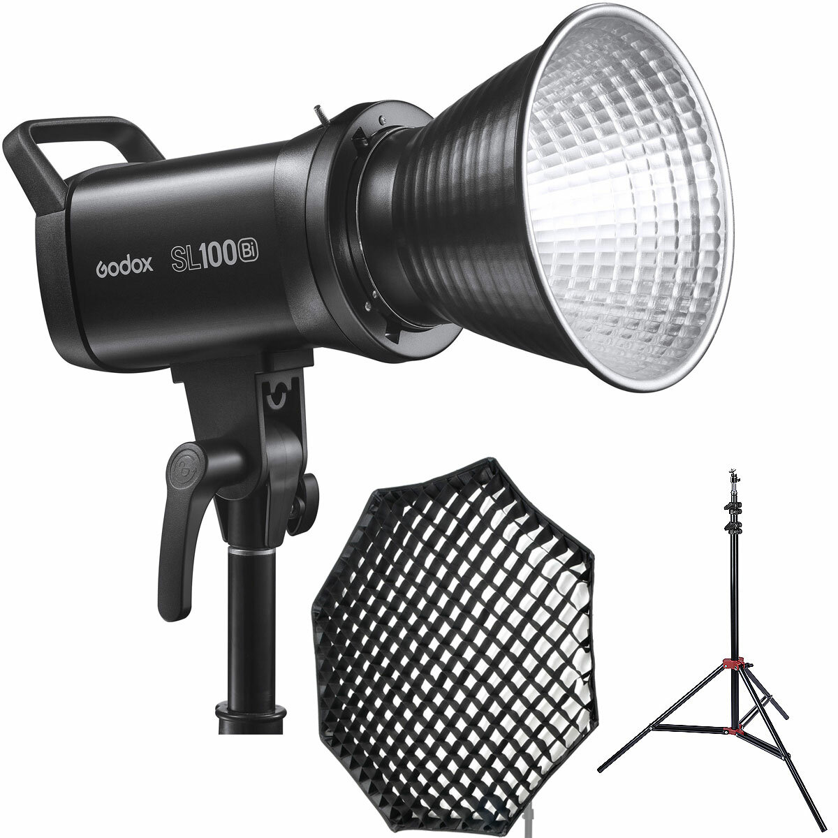 Студийный комплект света Godox SL100BI, софтбокс FW-95см и стойка