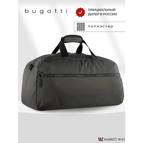 фото Сумка спортивная bugatti, 26х27.5х52 см, ручная кладь, зеленый