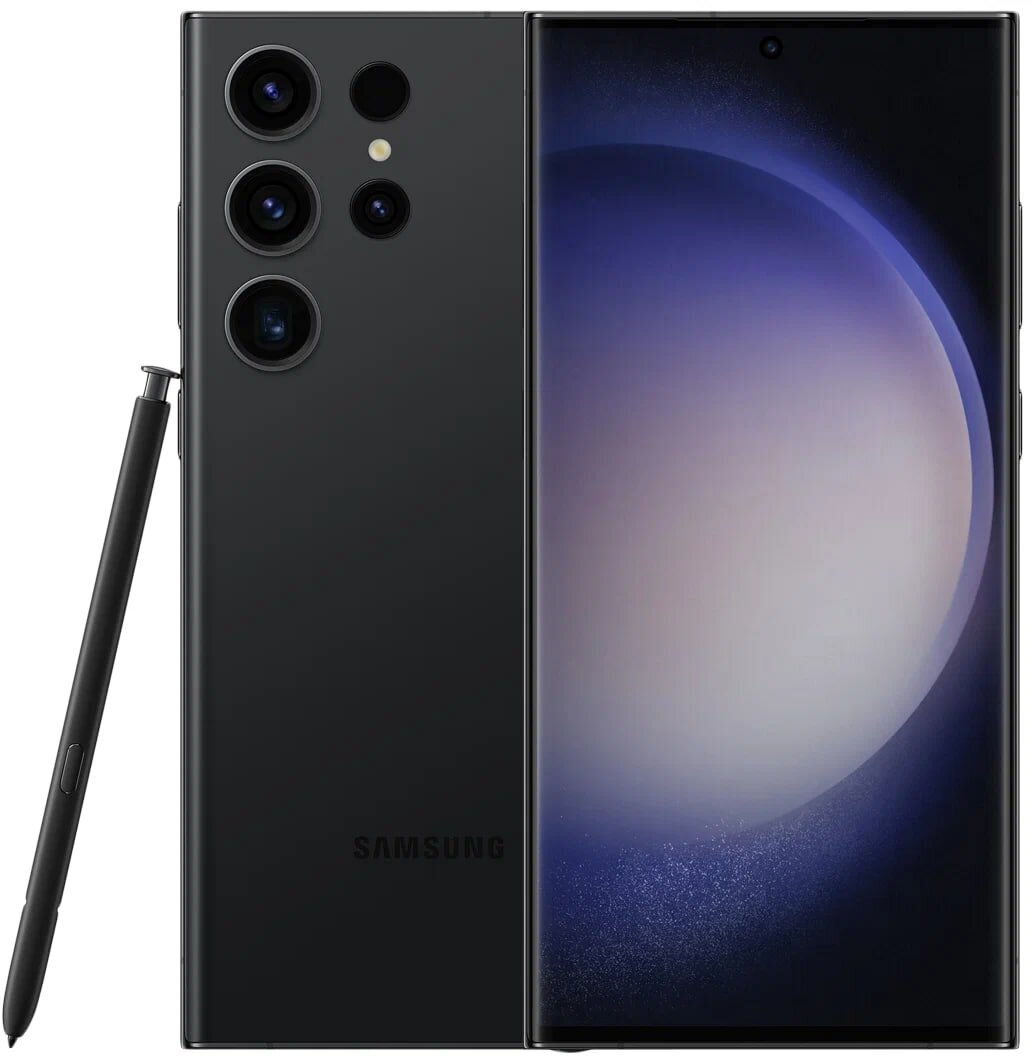 Samsung Смартфон Samsung Galaxy S23 Ultra 12/256GB (12 ГБ, 256 ГБ, Чёрный)