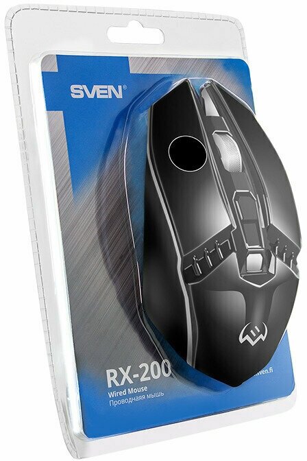Мышь Sven RX-200 чёрная - фото №9