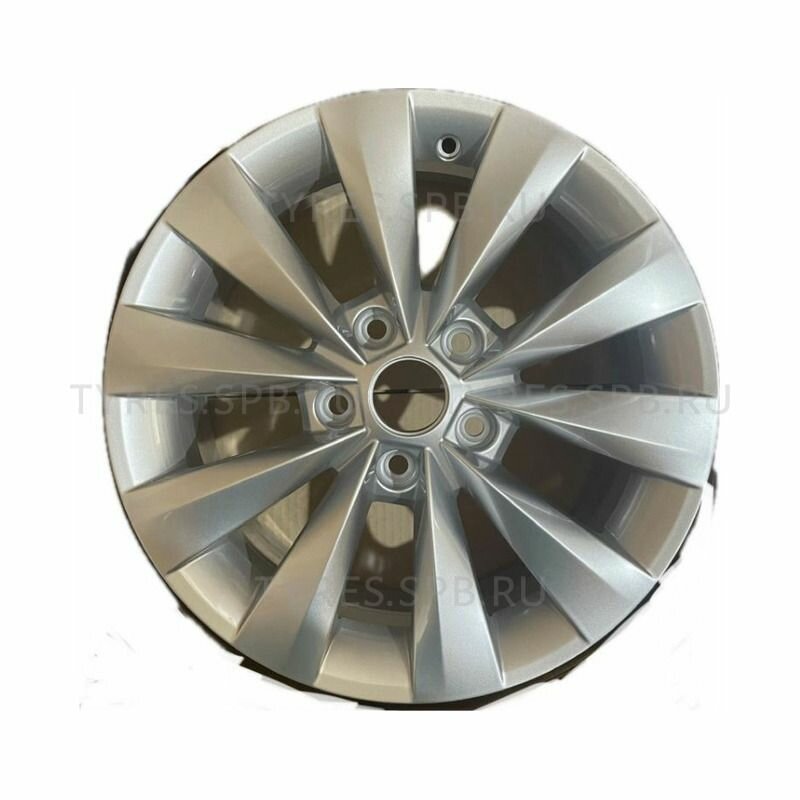 Диск колесный Original CASTOR ET43, для Skoda Karoq, литой, серебристый