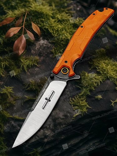 Изображение товара Cкладной нож Extrema Ratio, сталь 8Cr13MoV, оранжевый, Liner-Lock, шайбы