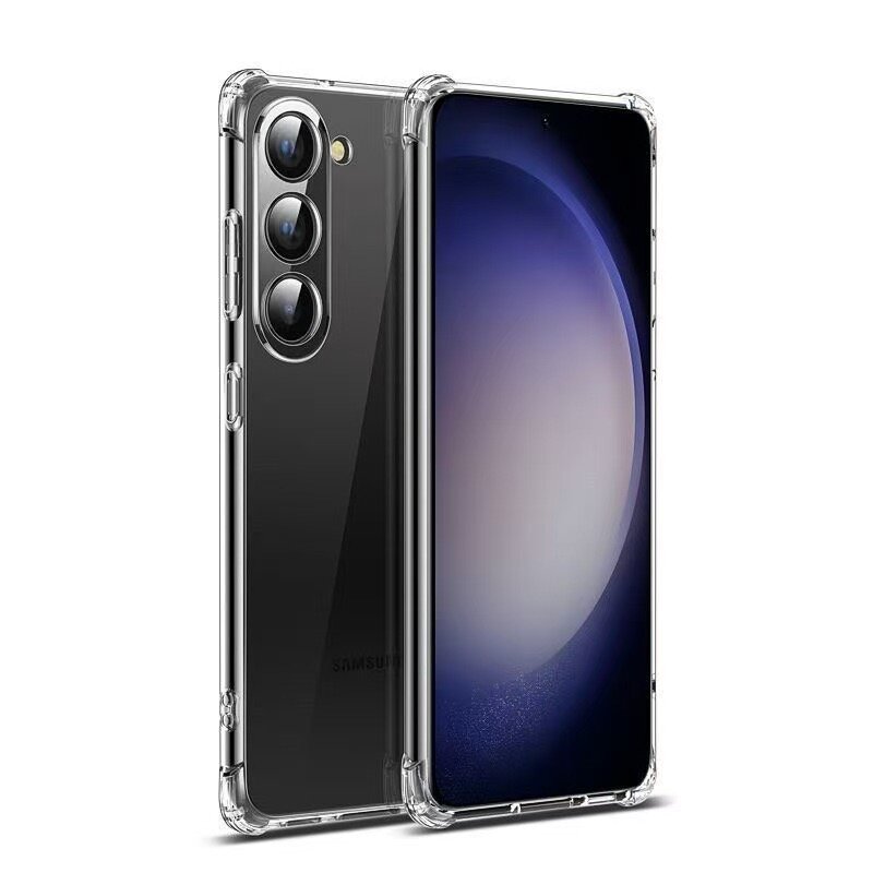 Противоударный прозрачный чехол с защитой камеры для Samsung Galaxy S24 FE (Самсунг Галакси S24 FE)