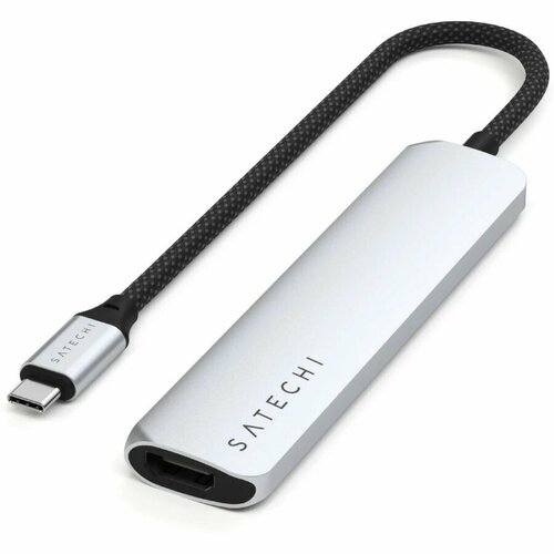 Хаб Satechi 6-в-1 - USB-C тонкий мультпортовый серебристый 847000₽