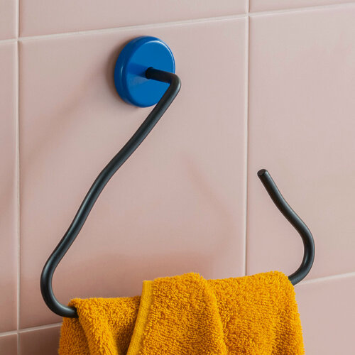 Изображение товара Держатель для полотенец настенный Memphis Moroshka цвет Черный