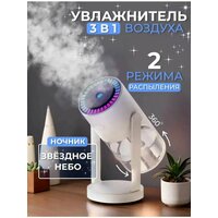 Увлажнитель воздуха для дома ночник 3в1