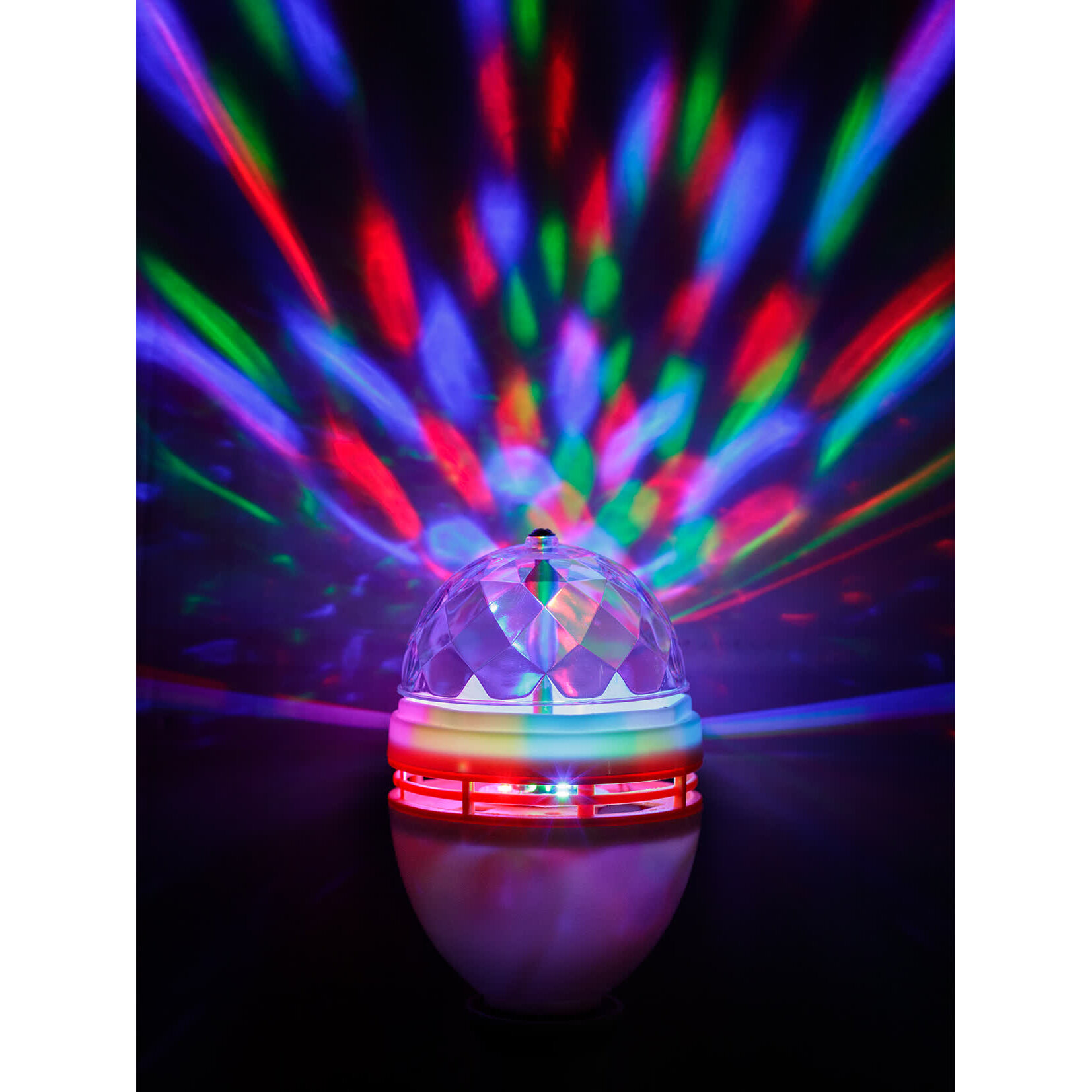 Лампа-проектор DISCO LED RGB вращающаяся цоколь Е27 TDM ДЛ-01
