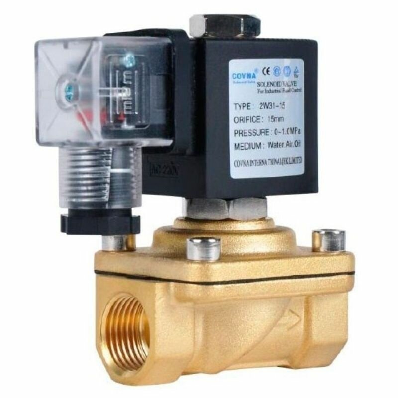 Электромагнитный клапан Aquaviva 2W31 из латуни Н. З. DN20-3/4 2W31, 120 d25 AC220V / Клапан соленоидный нормально закрытый