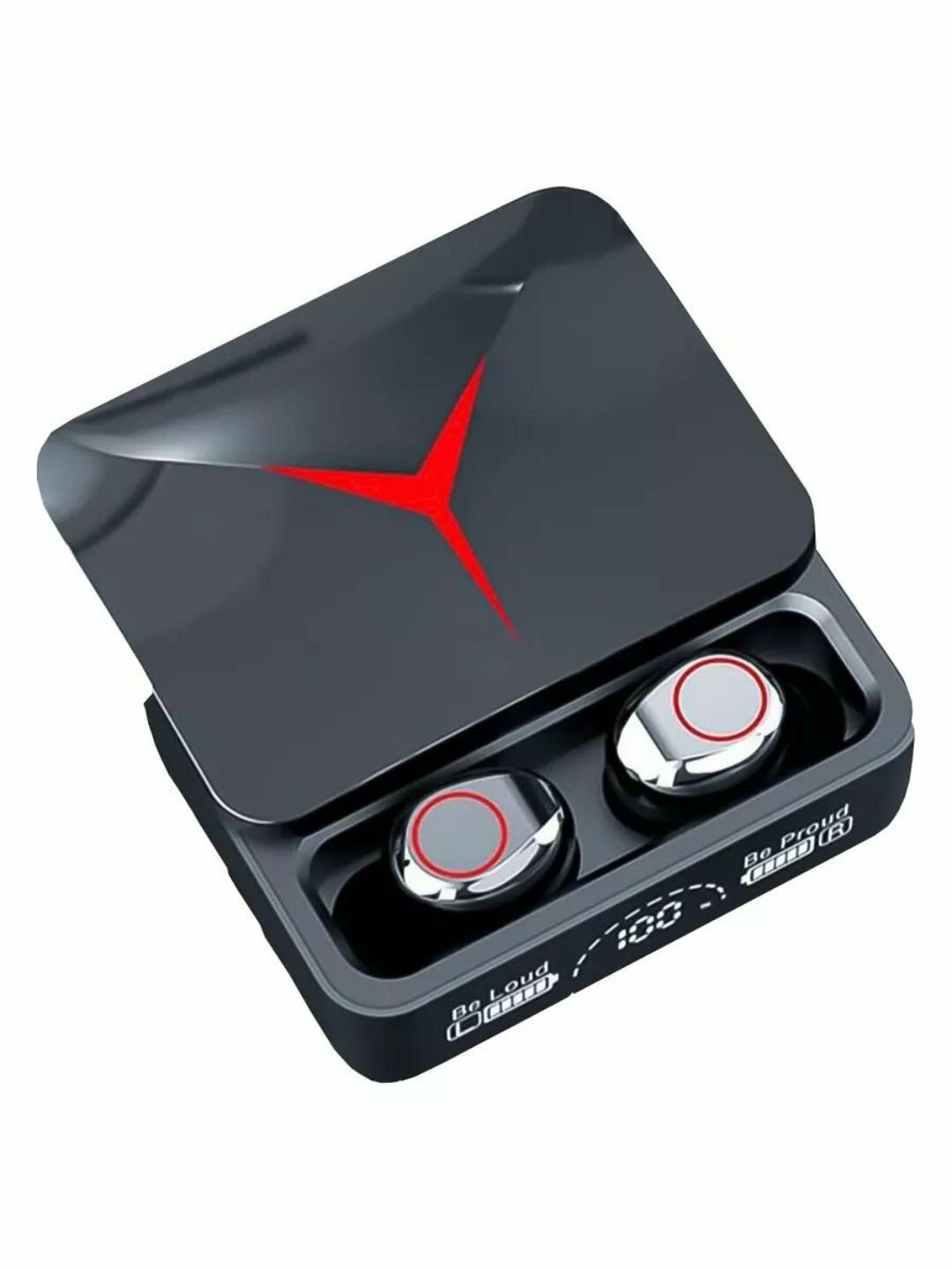 Наушники беспроводные Bluetooth M 10, M 19, M 20, M90 Pro, дисплей блок питания, 3500 мА/ч — фото 1