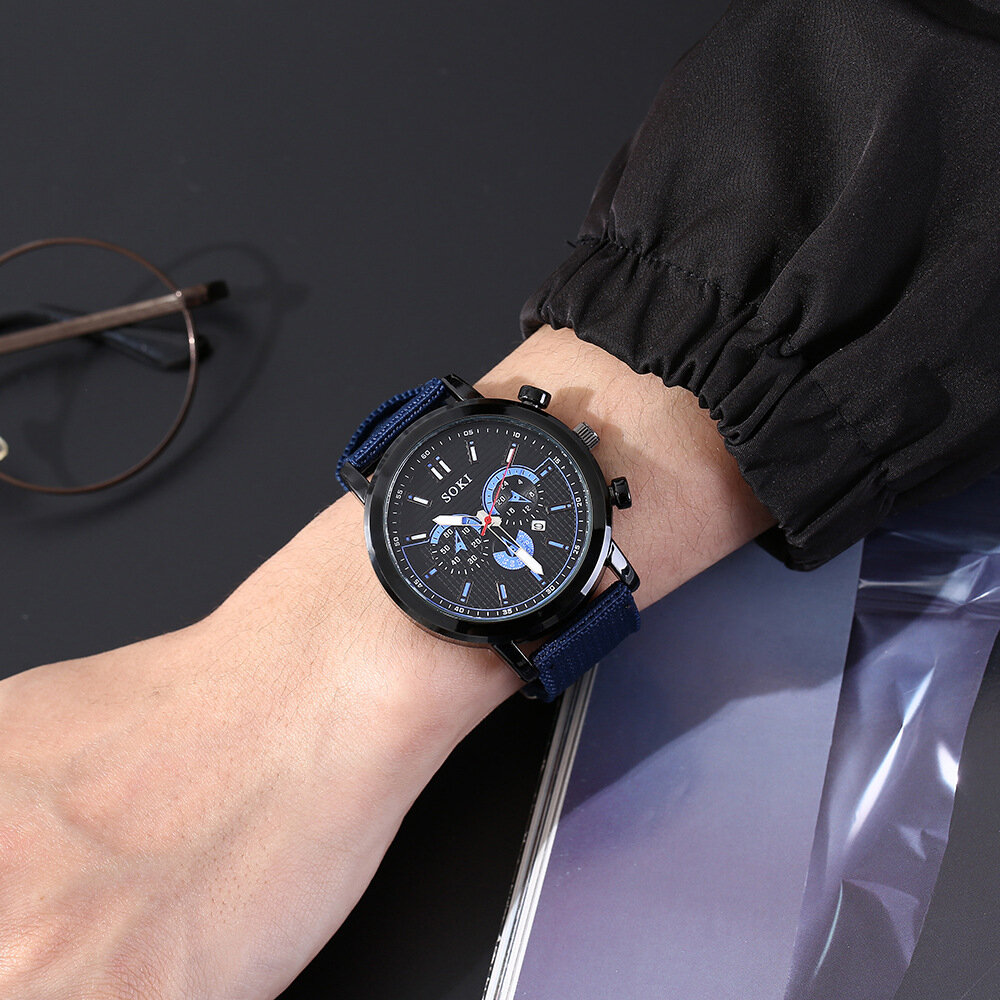 Наручные часы, синий — фото 1