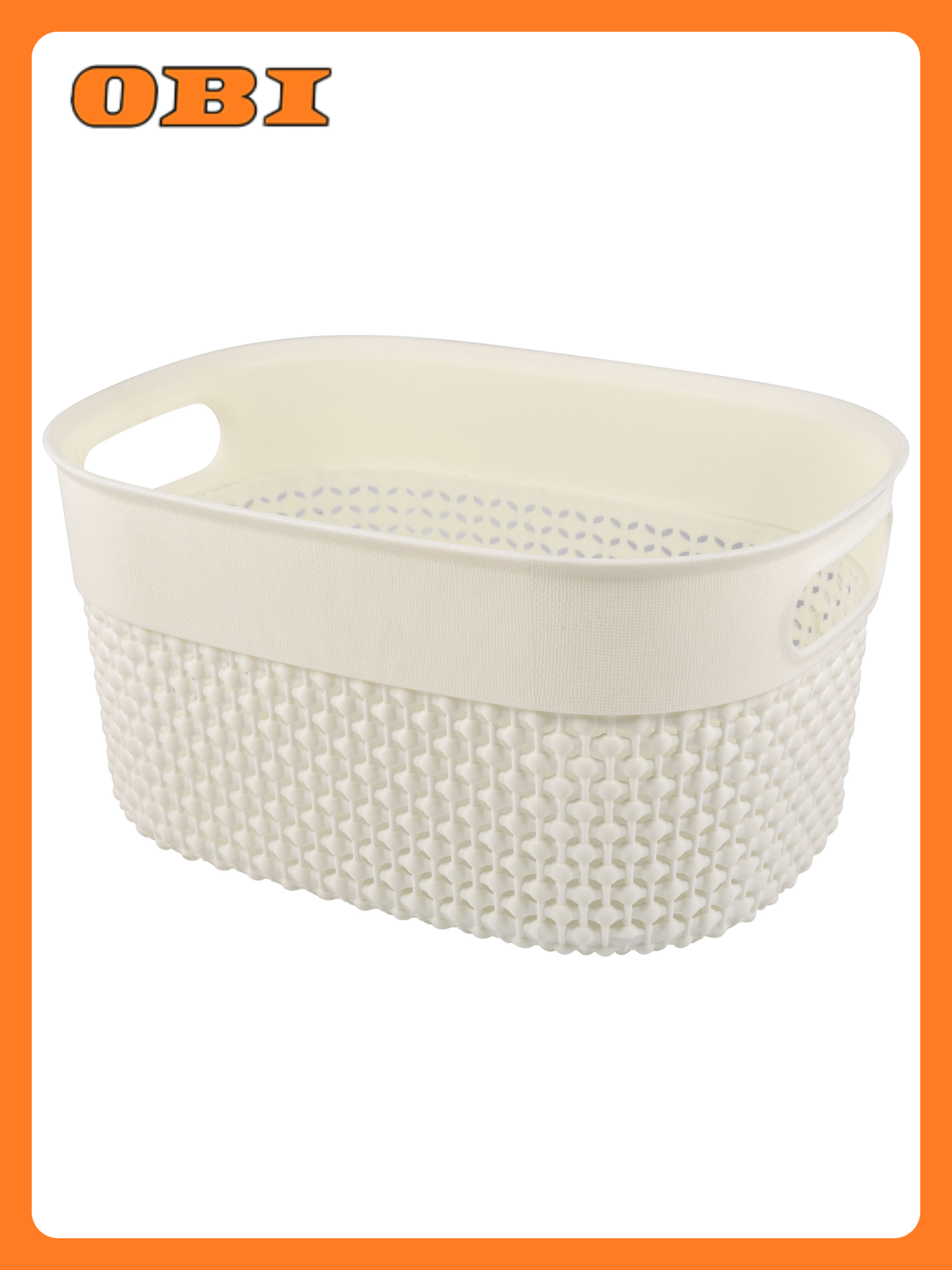 Корзина Plast Team Oslo полипропилен молочная 121х173х234 мм 3 л