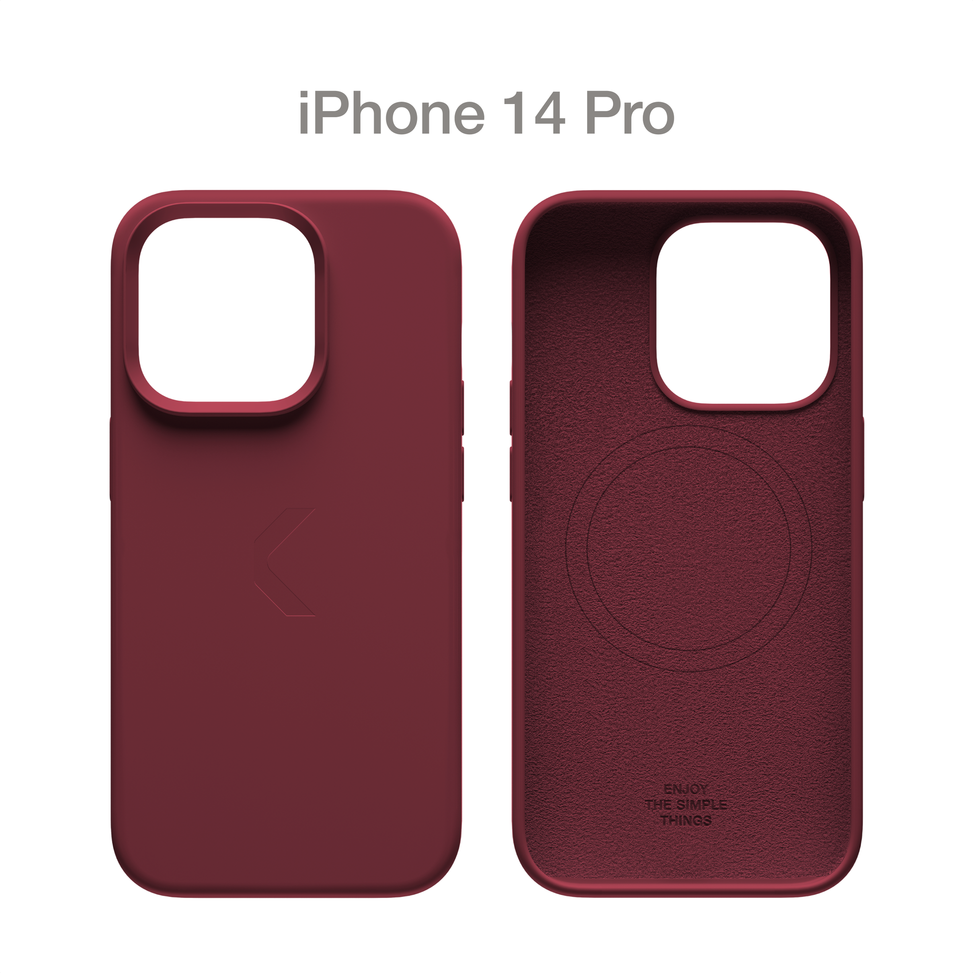 Силиконовый чехол COMMO Shield Case для iPhone 14 Pro с поддержкой беспроводной зарядки, Wine