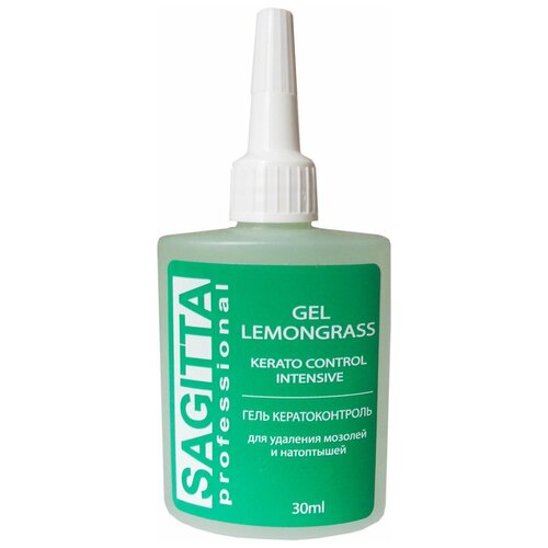 Sagitta Гель-кератолитик интенсивного воздействия щелочной Lemongrass Kerato Control Intensive, 30 мл жидкость для удаления мозолей и натоптышей sagitta kerato control intensive 1000 мл щелочной