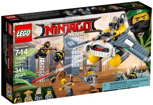 Конструктор LEGO The Ninjago Movie 70609 Бомбардировщик Морской дьявол, 341 дет.