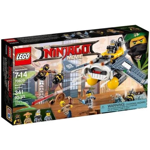 Конструктор LEGO The Ninjago Movie 70609 Бомбардировщик Морской дьявол, 341 дет. конструктор lego the ninjago movie 70610 летучая субмарина медуза 341 дет