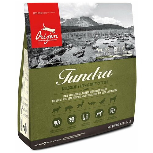 Сухой корм для кошек Orijen Tundra с уткой, 5.4 кг