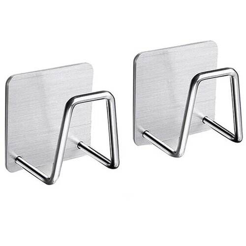 Держатель стальной для губки в раковину, 2шт.