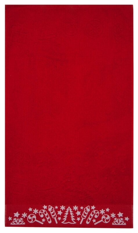 Полотенце  Guten Morgen Конфетти банное, 70x140см, красный