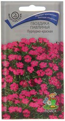 Семена поиск Гвоздика Павлинья Пурпурно-красная 0,05г / 1 пакет