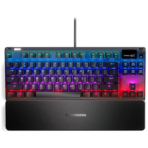 Игровая клавиатура SteelSeries Apex 7 TKL Blue Clicky черный