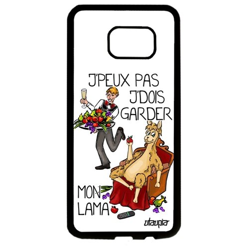 фото Чехол на смартфон galaxy s7 edge, "не могу - у меня лама!" анекдот комикс utaupia