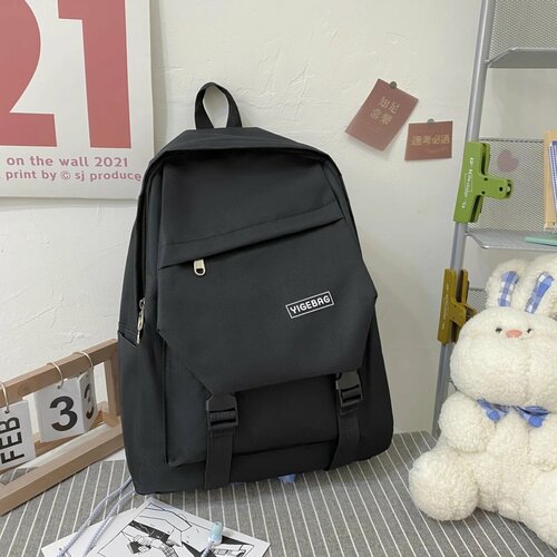 Рюкзак-ранец школьника, студента YIGEBAG (чёрный).