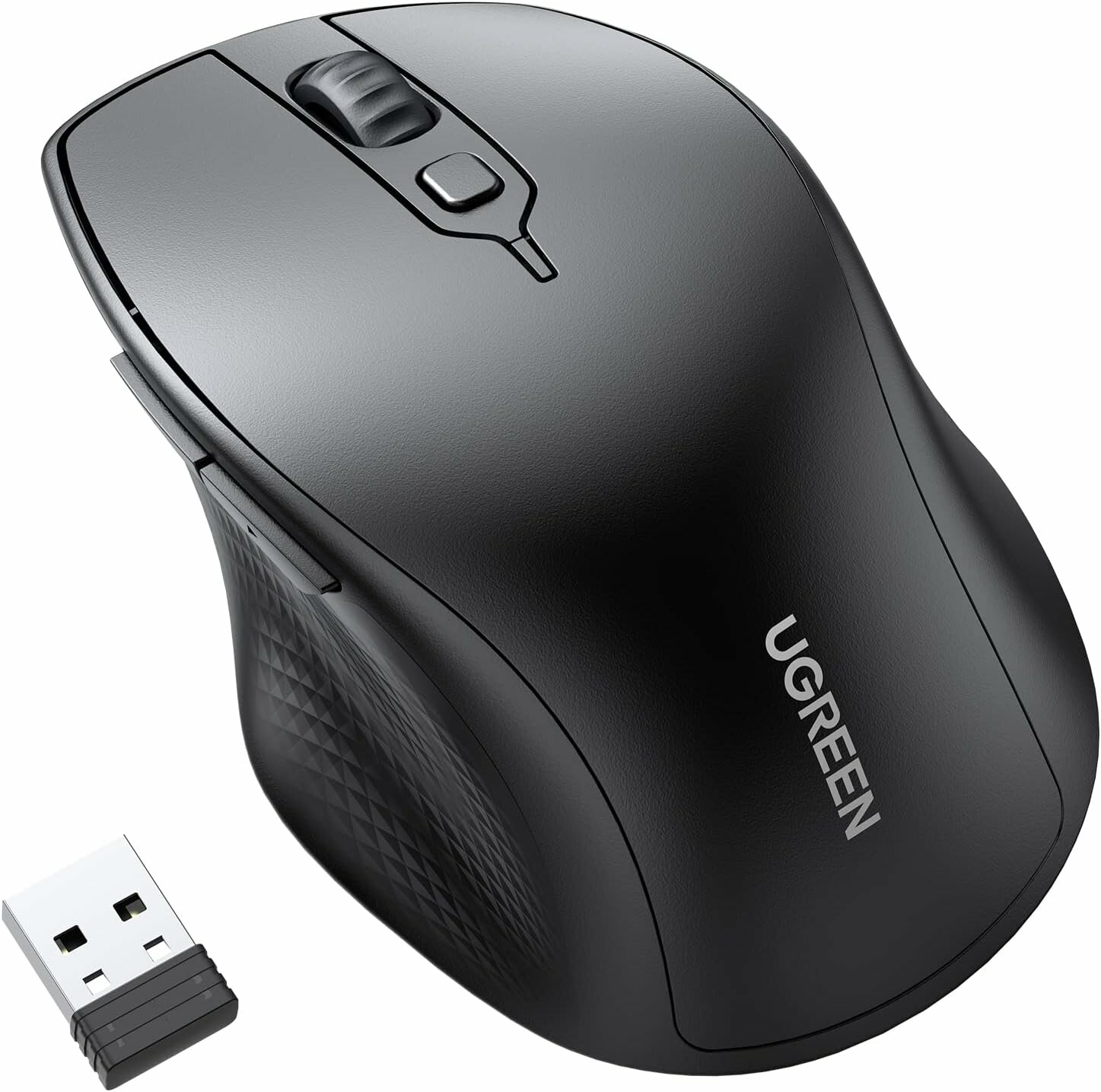 Беспроводная компьютерная мышь UGREEN MU101 (90395) Ergonomic Contoured-Shape Design Wireless Mouse