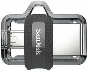 Флешка SanDisk Ultra Dual Drive m3.0 16 ГБ, 1 шт., серый