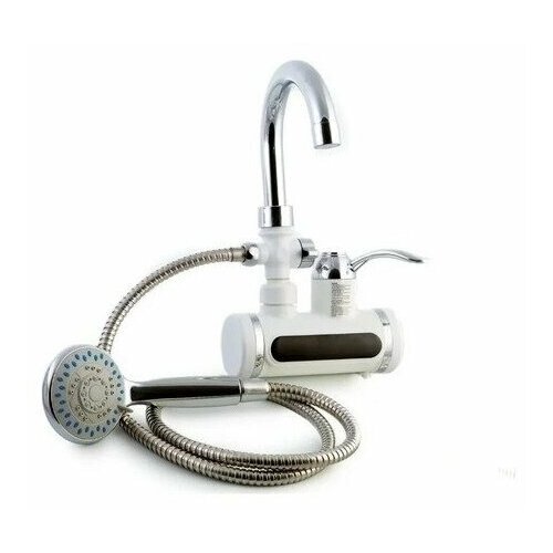 Водонагреватель проточный электрический, кран-водонагреватель с душем проточный электрический кран водонагреватель с душем боковая подводка