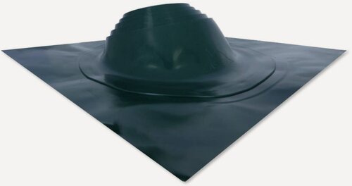 Изображение товара Кровельный проходник для дымохода "ВЕЗУВИЙ" № 6 (д.150-300мм 730х600мм) угл, силикон Зеленый