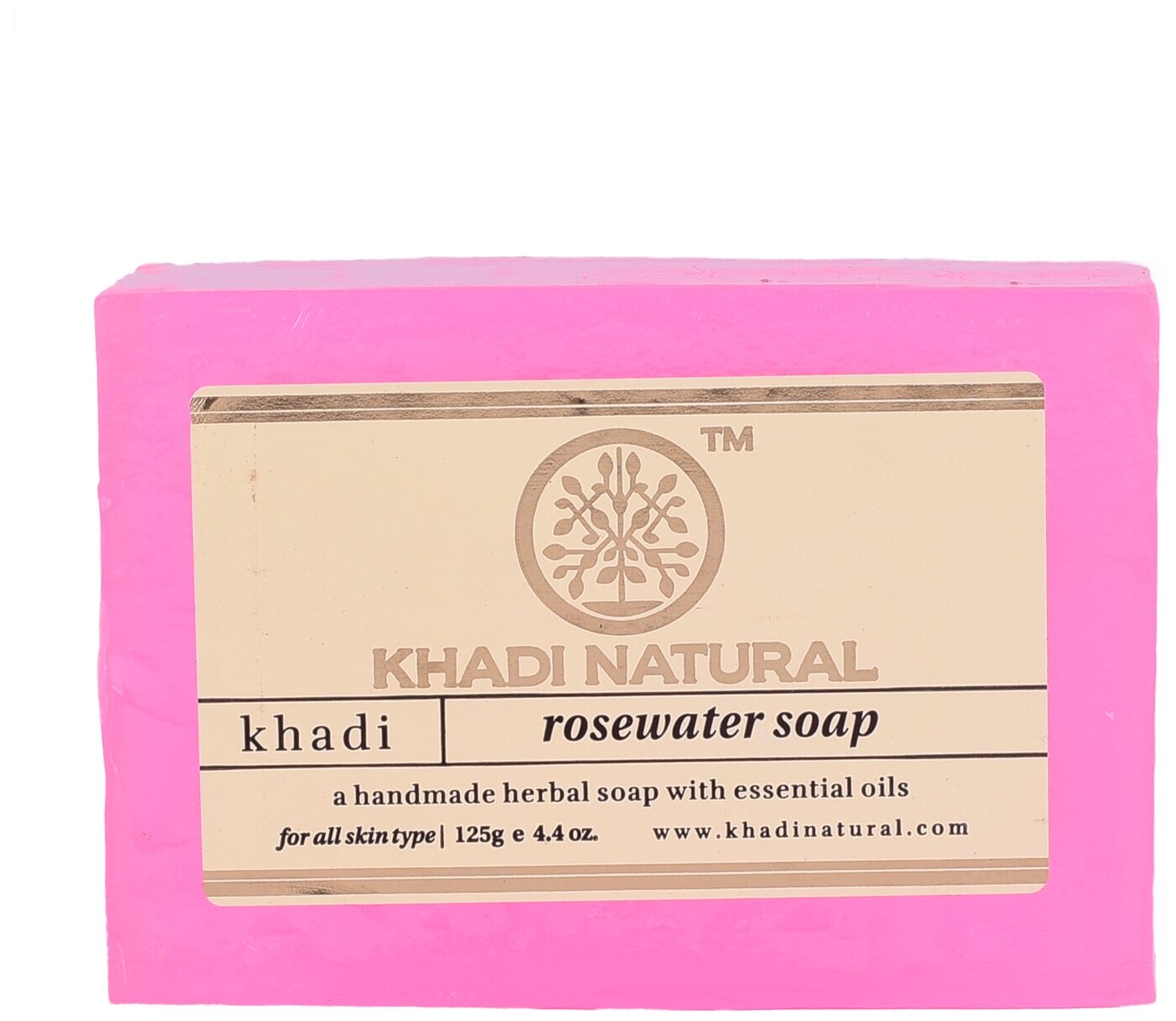 Khadi Natural Мыло ручной работы Rosewater Soap розовая вода