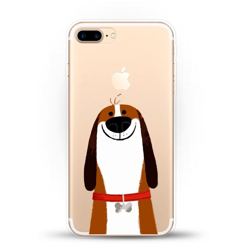 фото Силиконовый чехол хороший бигль на apple iphone 7 plus andy & paul