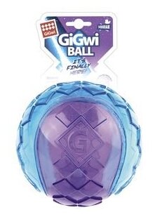 Игрушка GiGwi Мяч с пищалкой - фотография № 1